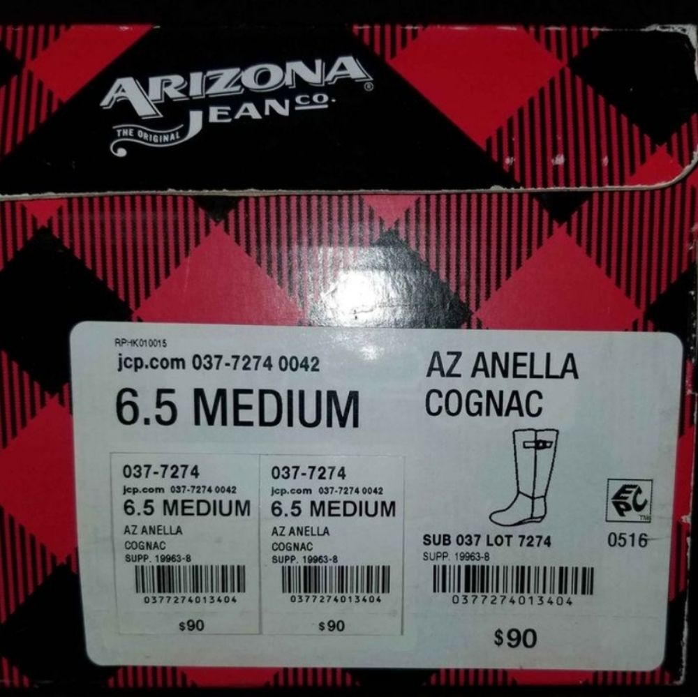 *NEW* Arizona Anella Cognac Size 6.5